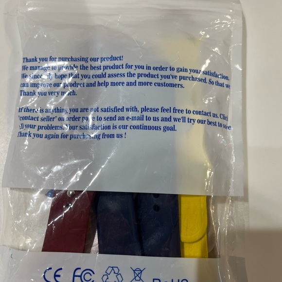 Pack of New silicone soft bands, multi color watch bands, size S/M. - Picture 4 of 4